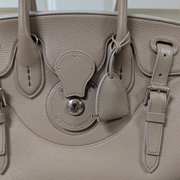 NWT Ralph Lauren Collection Ricky 33, Pebbled Taupe - Picture 5 of 10
